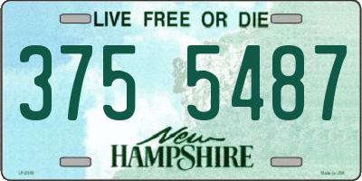 NH license plate 3755487