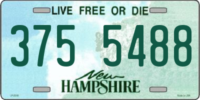 NH license plate 3755488