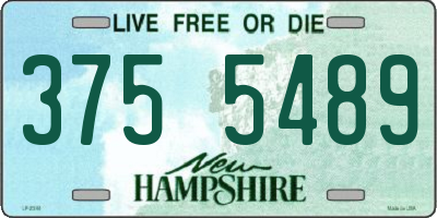 NH license plate 3755489