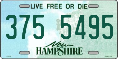 NH license plate 3755495