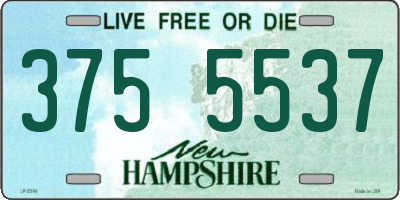 NH license plate 3755537
