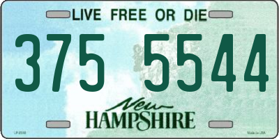 NH license plate 3755544