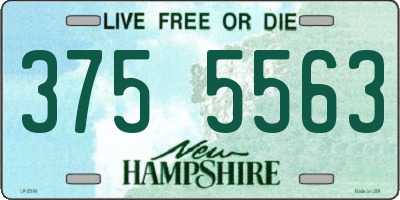 NH license plate 3755563