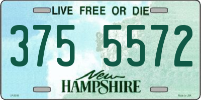 NH license plate 3755572