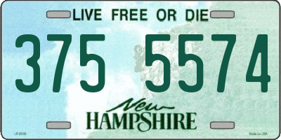 NH license plate 3755574