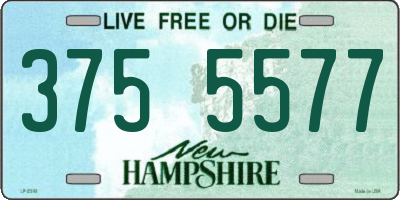 NH license plate 3755577