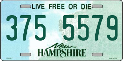 NH license plate 3755579