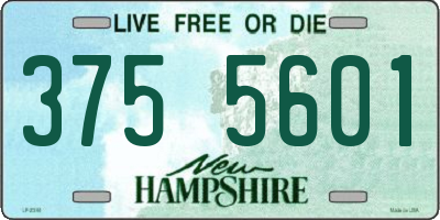 NH license plate 3755601