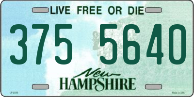 NH license plate 3755640