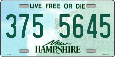 NH license plate 3755645