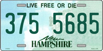 NH license plate 3755685