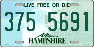 NH license plate 3755691