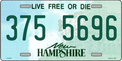 NH license plate 3755696