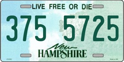 NH license plate 3755725