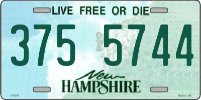 NH license plate 3755744