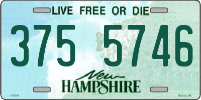 NH license plate 3755746