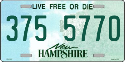 NH license plate 3755770