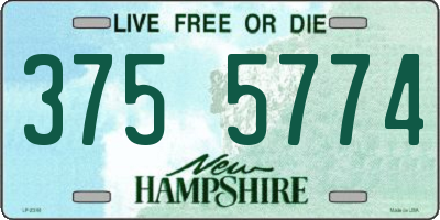 NH license plate 3755774