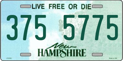 NH license plate 3755775