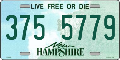 NH license plate 3755779