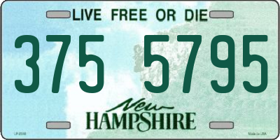 NH license plate 3755795