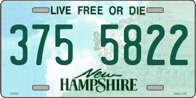 NH license plate 3755822