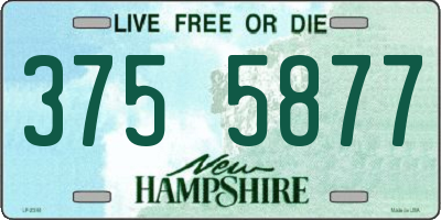 NH license plate 3755877