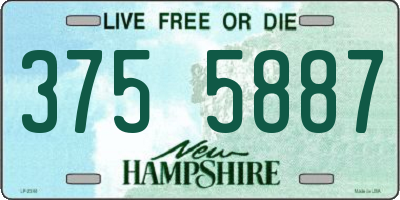 NH license plate 3755887