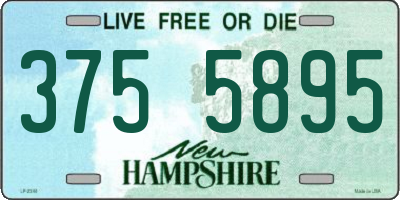 NH license plate 3755895