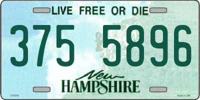 NH license plate 3755896