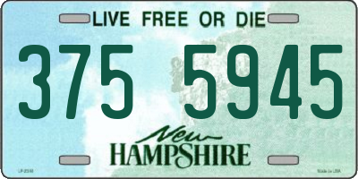 NH license plate 3755945