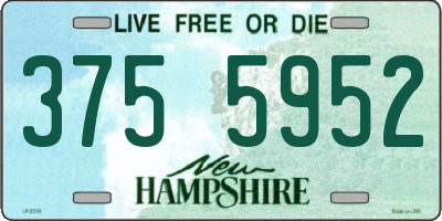 NH license plate 3755952