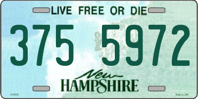 NH license plate 3755972