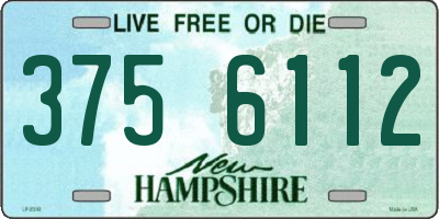 NH license plate 3756112