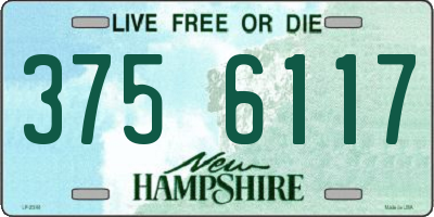 NH license plate 3756117