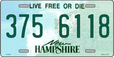 NH license plate 3756118
