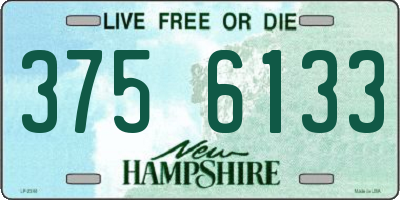 NH license plate 3756133