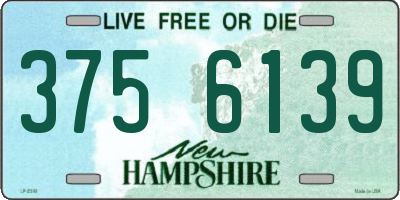 NH license plate 3756139