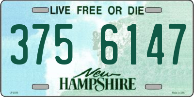 NH license plate 3756147