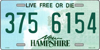 NH license plate 3756154
