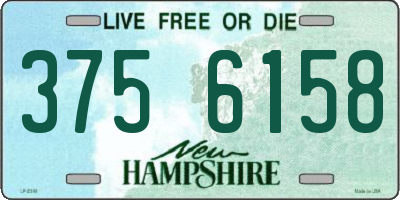 NH license plate 3756158