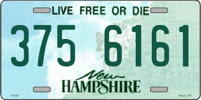 NH license plate 3756161