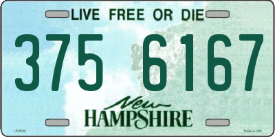 NH license plate 3756167
