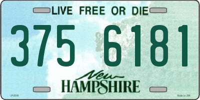 NH license plate 3756181