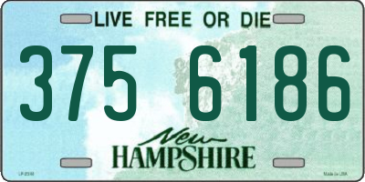 NH license plate 3756186