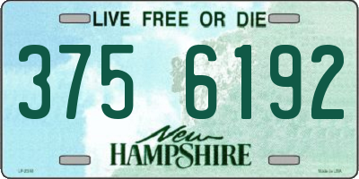 NH license plate 3756192