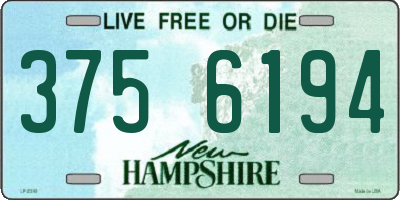 NH license plate 3756194