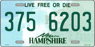 NH license plate 3756203