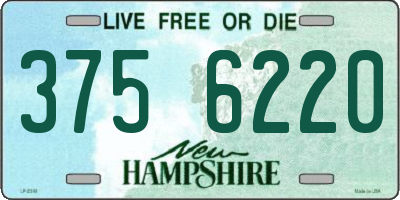 NH license plate 3756220