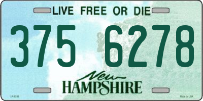 NH license plate 3756278